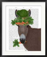 Donkey Carrot Hat Book Print Fine Art Print