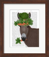 Donkey Carrot Hat Book Print Fine Art Print