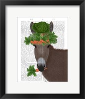 Donkey Carrot Hat Book Print Fine Art Print