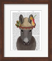 Donkey Sombrero Book Print Fine Art Print