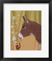 Donkey Bubble Pipe, Portrait Fine Art Print