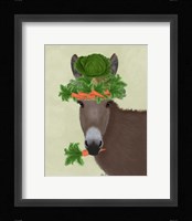 Donkey Carrot Hat Fine Art Print