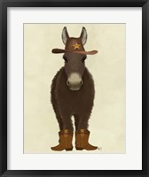 Donkey Cowboy Fine Art Print