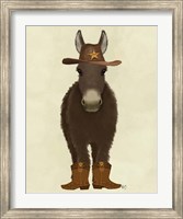 Donkey Cowboy Fine Art Print