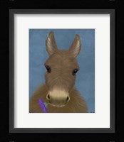 Donkey Purple Flower Fine Art Print