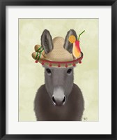 Donkey Sombrero Fine Art Print