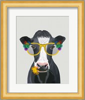 Cow and Flower Glasses Fine Art Print