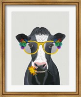 Cow and Flower Glasses Fine Art Print