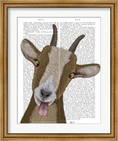 Funny Farm Goat 3 Book Print Fine Art Print