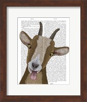 Funny Farm Goat 3 Book Print Fine Art Print