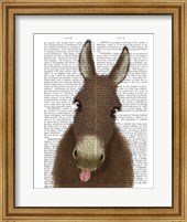 Funny Farm Donkey 1 Book Print Fine Art Print
