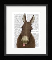 Funny Farm Donkey 1 Book Print Fine Art Print