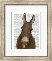 Funny Farm Donkey 1 Book Print Fine Art Print