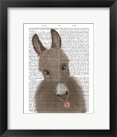 Funny Farm Donkey 2 Book Print Fine Art Print