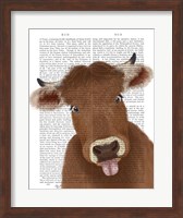 Funny Farm Cow 2 Book Print Fine Art Print