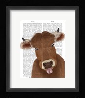 Funny Farm Cow 2 Book Print Fine Art Print