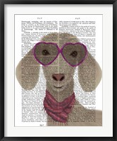 Goat Heart Glasses Book Print Fine Art Print