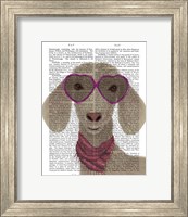 Goat Heart Glasses Book Print Fine Art Print