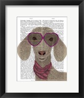 Goat Heart Glasses Book Print Fine Art Print