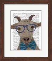 Nerdy Goat Book Print Fine Art Print