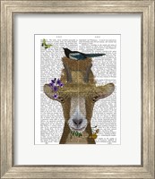 Goat In Straw Hat Book Print Fine Art Print