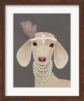 Posh White Goat Fine Art Print