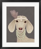 Posh White Goat Fine Art Print