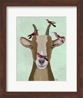 Goat and Red Birds Fine Art Print