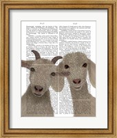 Goat Duo, Looking at You Book Print Fine Art Print