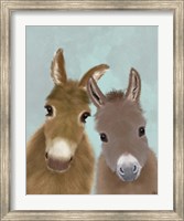 Donkey Duo, Looking at You Fine Art Print