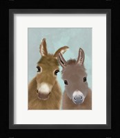 Donkey Duo, Looking at You Fine Art Print