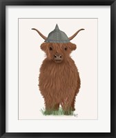 Highland Cow Viking Fine Art Print
