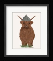 Highland Cow Viking Fine Art Print
