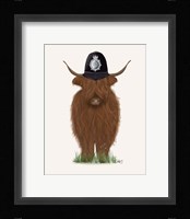 Highland Cow Policeman Fine Art Print
