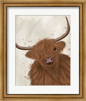Highland Cow 1, Portrait Fine Art Print