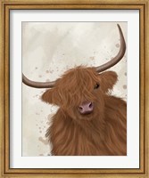 Highland Cow 1, Portrait Fine Art Print