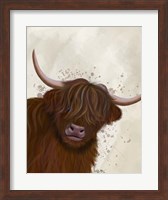 Highland Cow 5, Portrait Fine Art Print