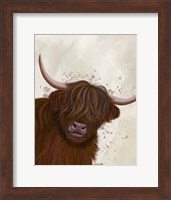 Highland Cow 5, Portrait Fine Art Print