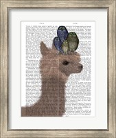 Llama Owls, Portrait Book Print Fine Art Print