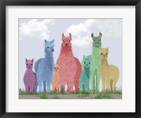 Llama Pastel Family Fine Art Print