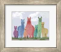 Llama Pastel Family Fine Art Print