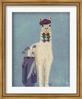 Llama Golfing Fine Art Print