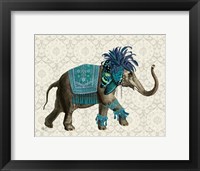 Niraj Elephant, Blue Fine Art Print