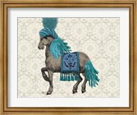 Niraj Horse, Blue Fine Art Print