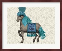 Niraj Horse, Blue Fine Art Print