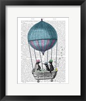 Penguins in Balloon Bath Book Print Fine Art Print