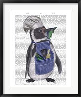 Penguin Chef Book Print Fine Art Print