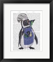 Penguin Chef Book Print Fine Art Print