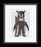 Penguin Skis Book Print Fine Art Print