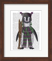 Penguin Skis Book Print Fine Art Print